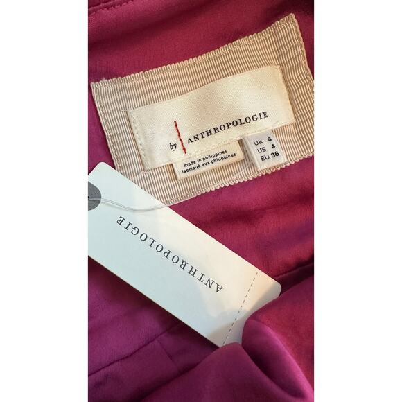 Anthropologie Marie Floral Sequin Puff Sleeve Sequined Dress Top Womens Sz 4 NWT - Picture 6 of 8